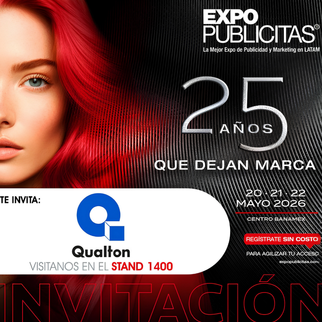 Invitación de QUALTON para ExpoPublicitas 2025 y sus 25 años